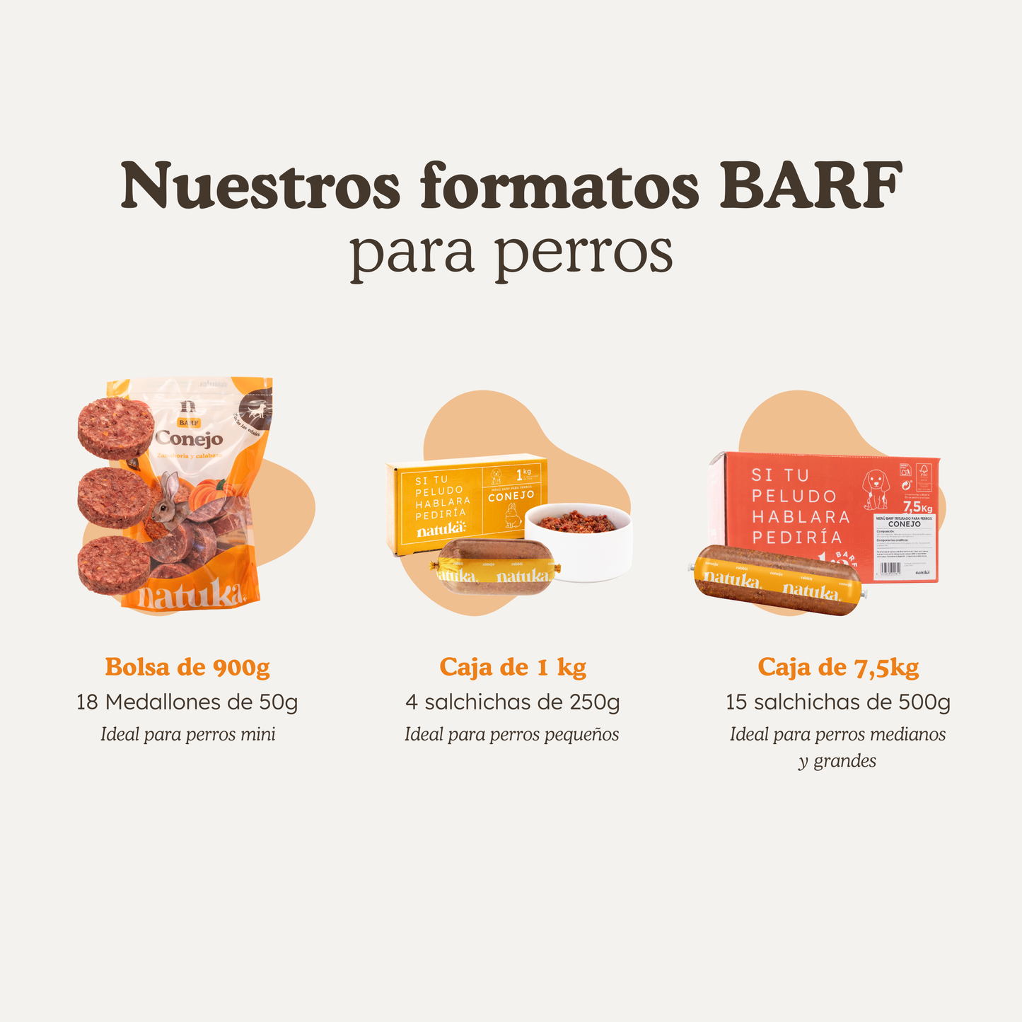 Menú BARF de conejo