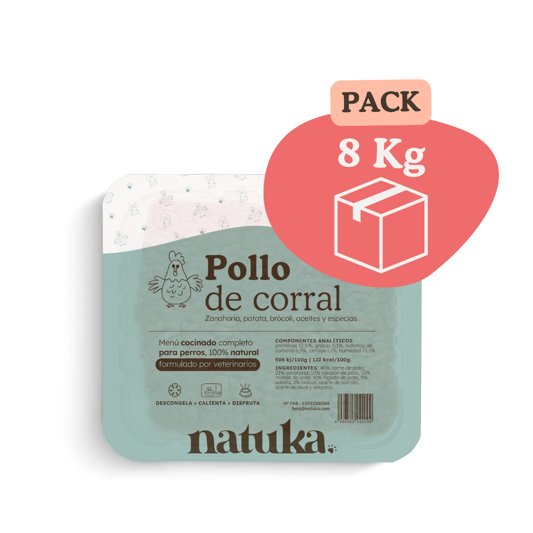 Menú COCINADO de pollo de corral