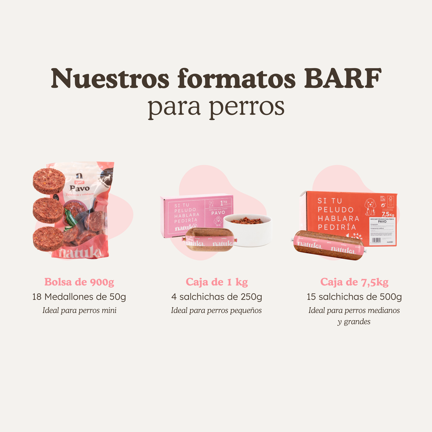 Menú BARF de pavo