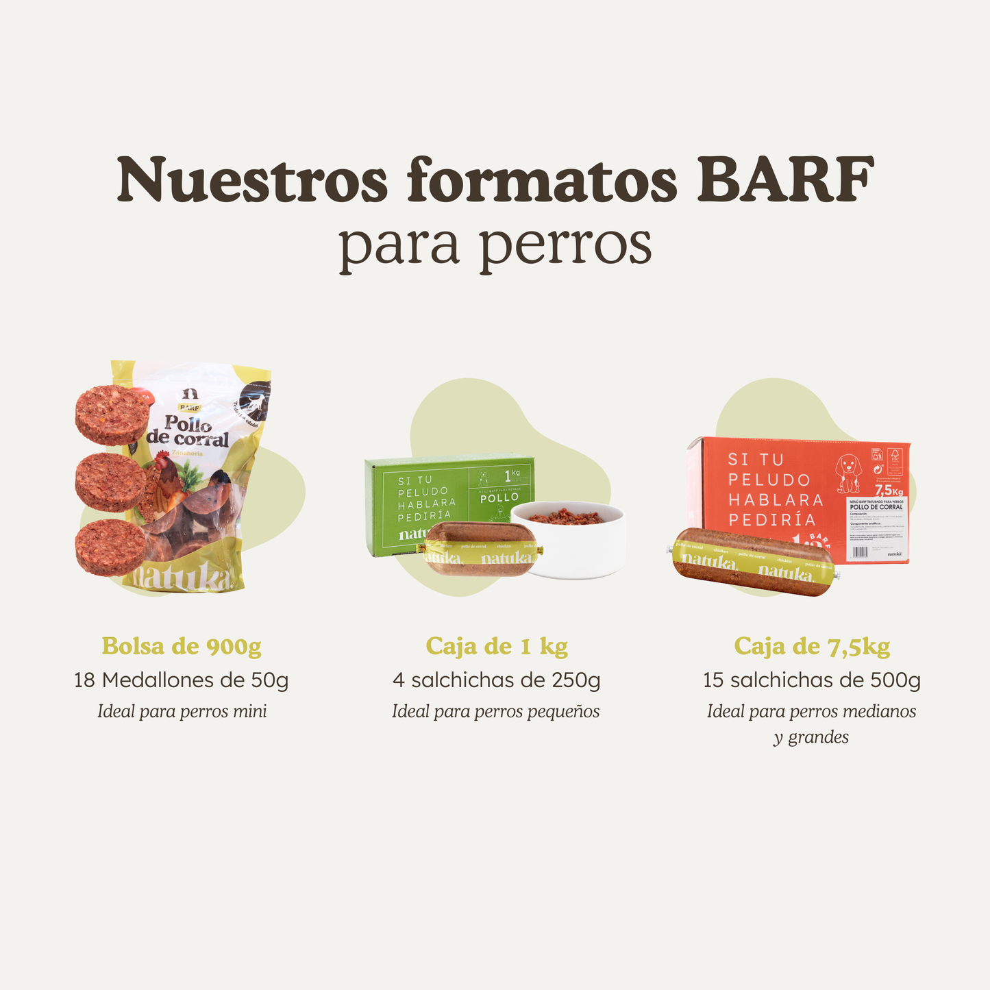 Menú BARF de pollo de corral