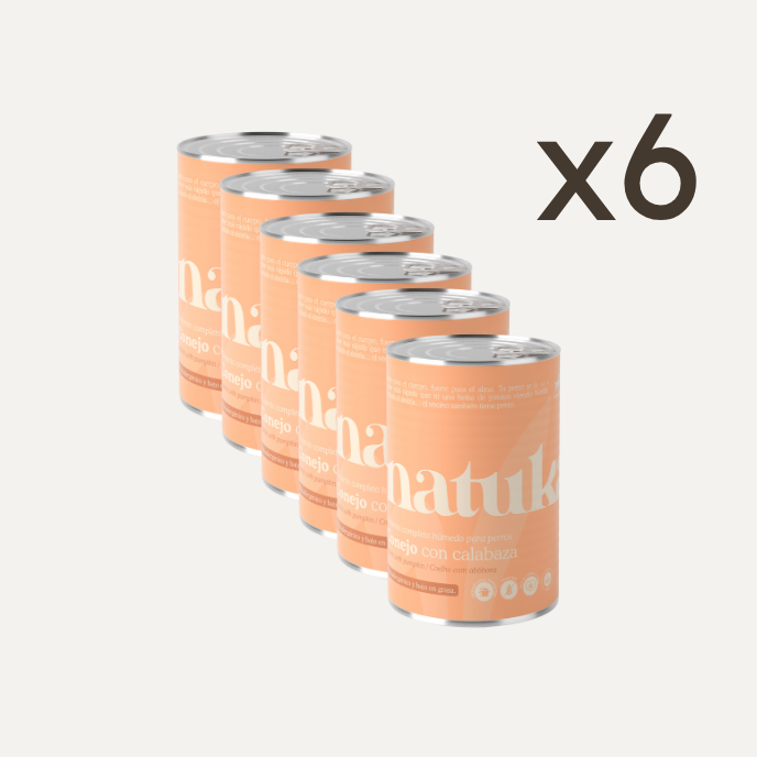 Lata de Conejo para perros 400gr- Alimento completo húmedo