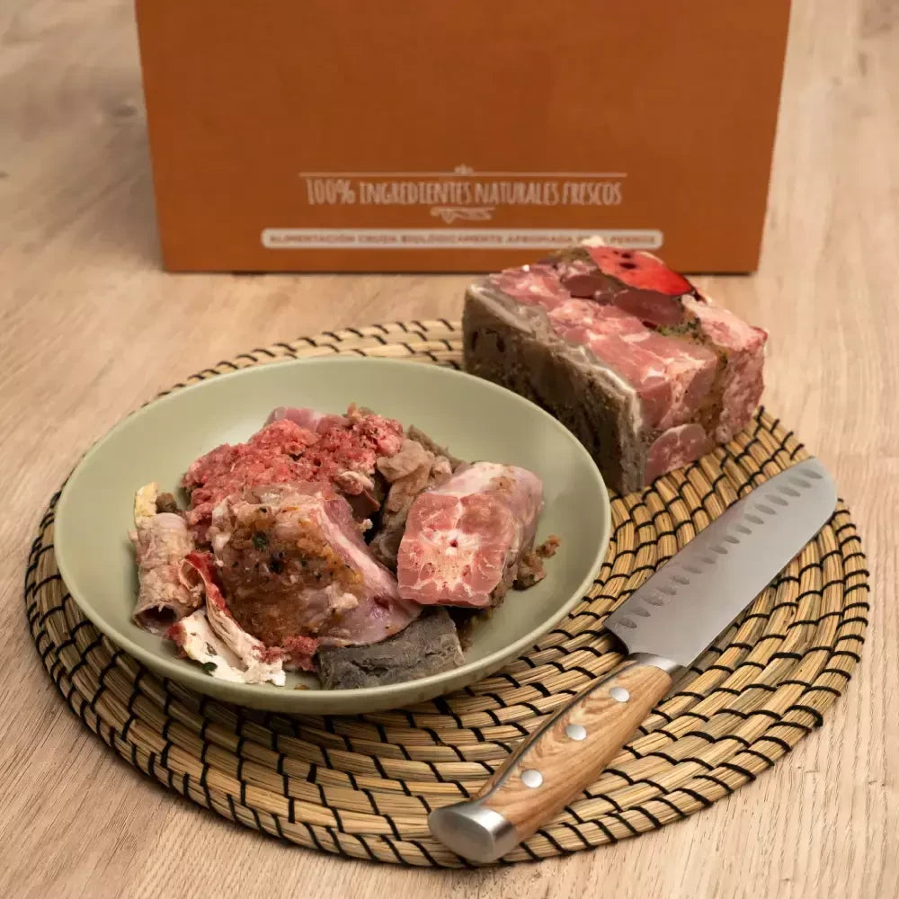 Menú Barf De Cordero Y Pavo en Trozos | Natuka