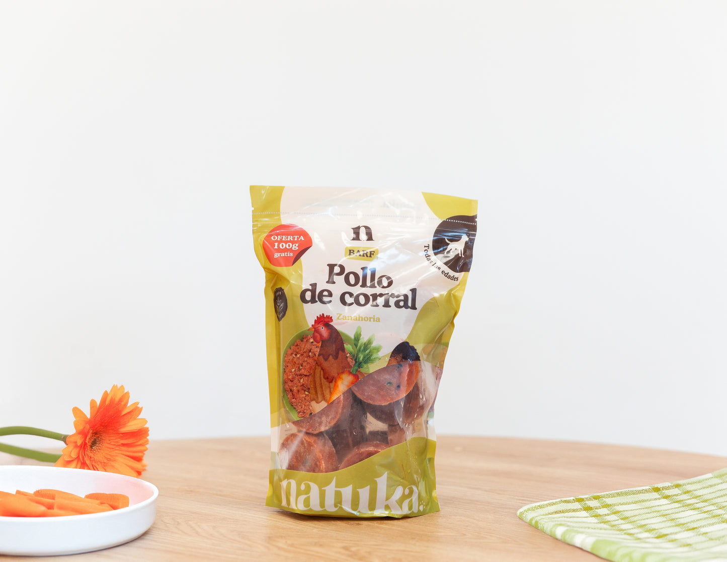 Menú BARF de pollo de corral