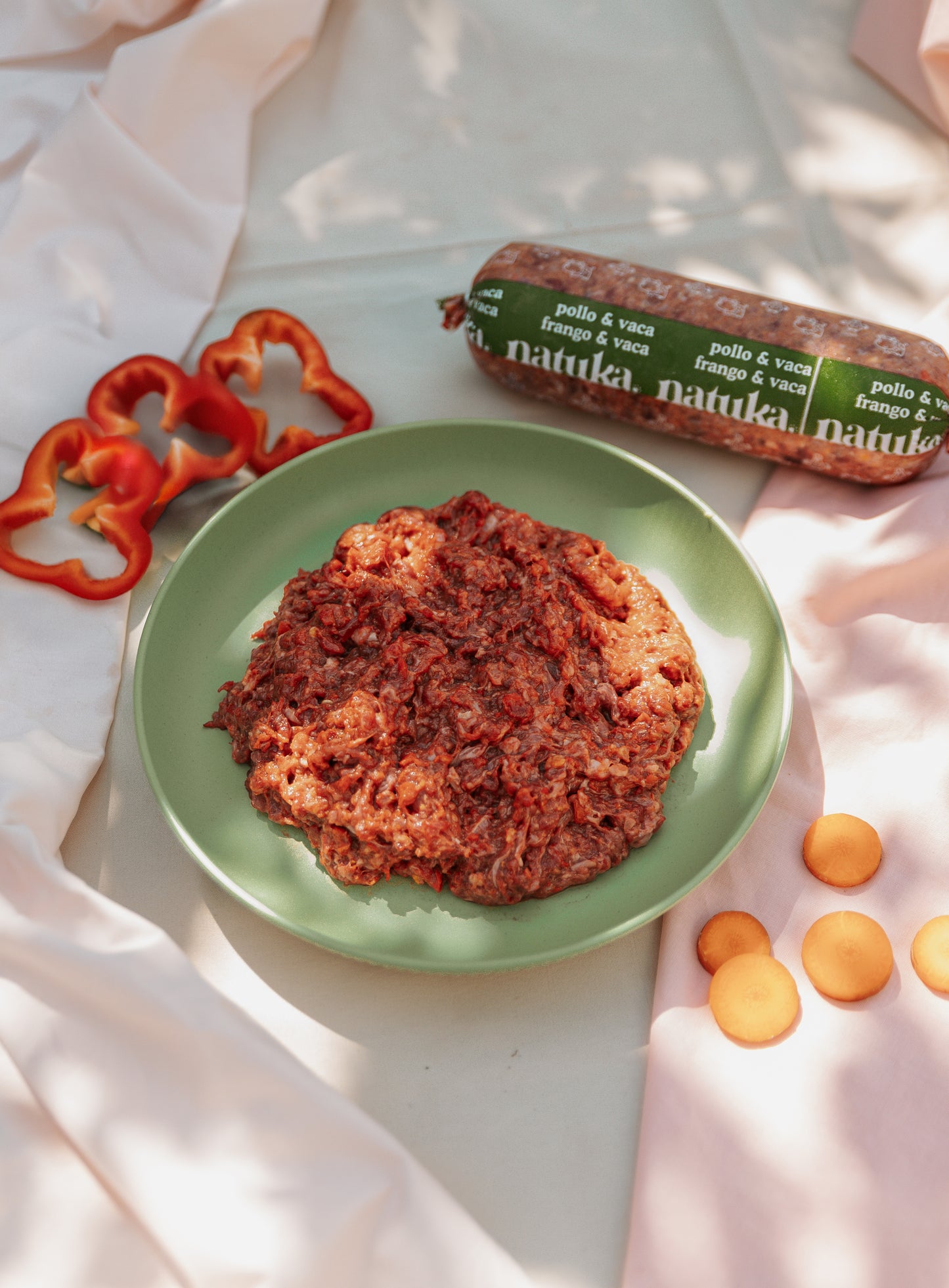 Menú BARF de pollo y vaca