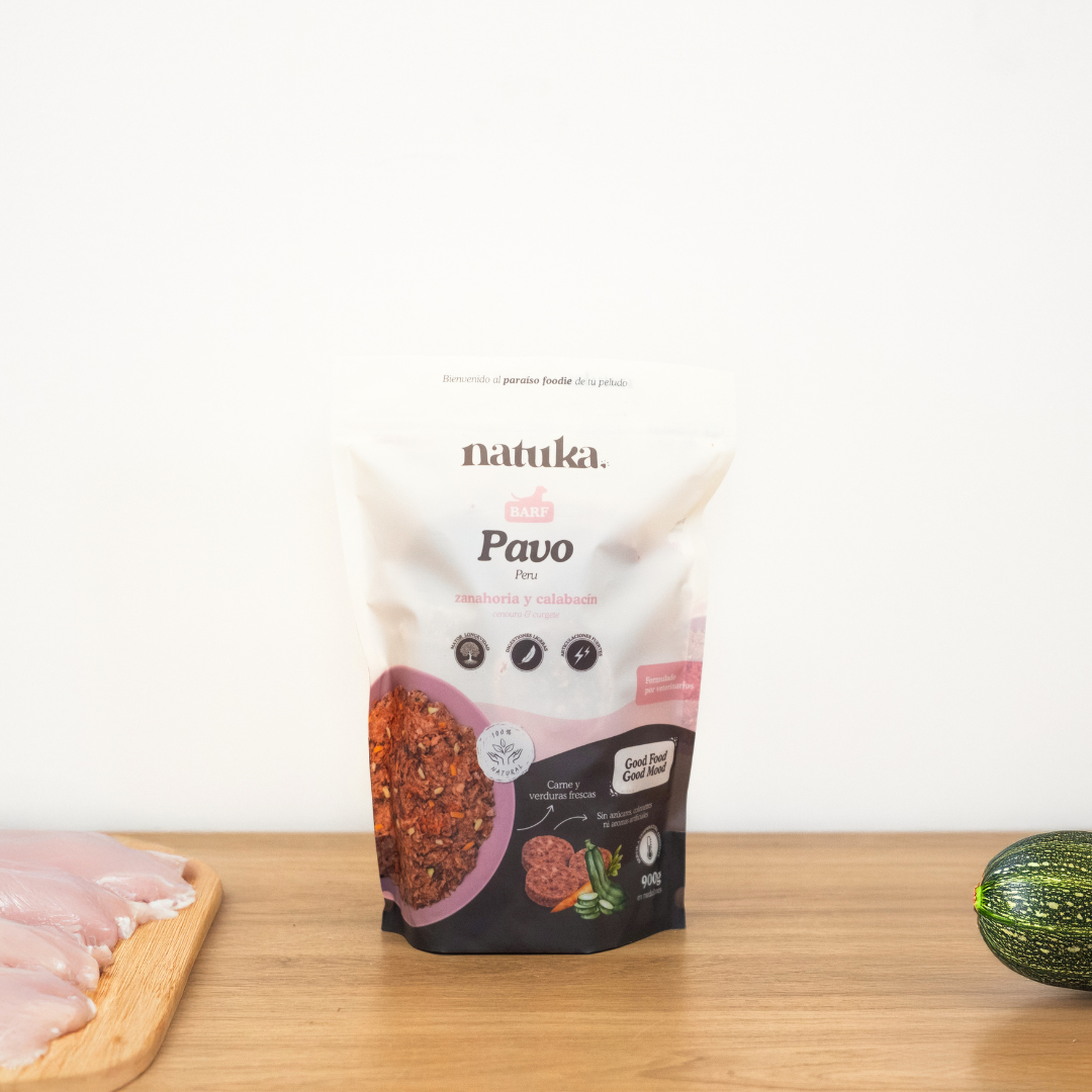 Menú BARF de pavo