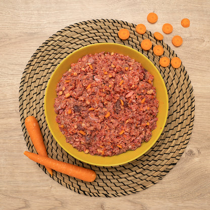 Menú BARF de cordero y pavo