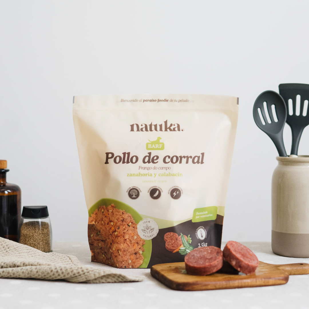 Menú BARF de pollo de corral