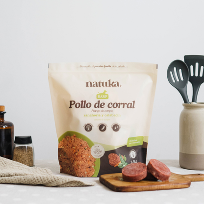Menú BARF de pollo de corral